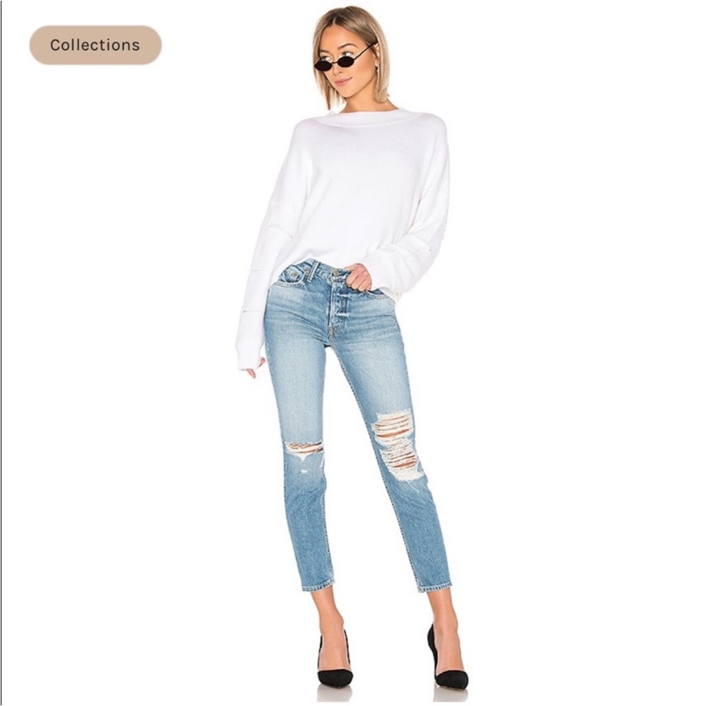 GRLFRND Karolina High Rise Skinny In Bay Blues